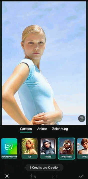 PhotoDirector App - Foto in Comic umwandeln